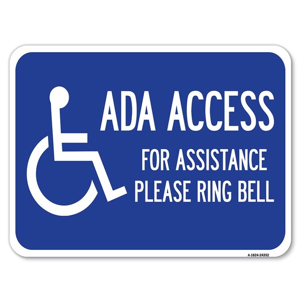 Signmission Safety Sign, 18 in Height, Aluminum, 24 in Length, 24352 A-1824-24352 - main